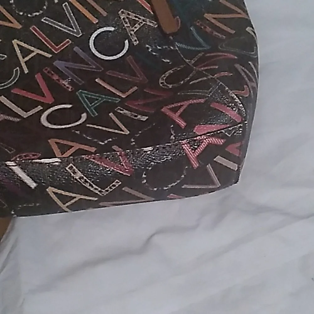Calvin Klein Bag with Dark Background and Monogram Print (L1) - Picture 8 of 14